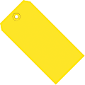 Partners Brand Color Shipping Tags, #2, 3 1/4" x 1 5/8", Yellow, Box Of 1,000