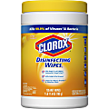 Clorox Disinfecting Wipes, Bleach-Free Cleaning Wipes - Wipe - Citrus Blend Scent - 105 / Canister - 280 / Pallet - White 1 thumbnail image