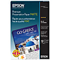 Epson® Premium Presentation Paper, White, A3, 50 Sheets Per Pack, 44 Lb, 97 Brightness