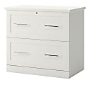 Realspace® 29-7/16"W x 18-1/2"D Lateral 2-Drawer File Cabinet, White