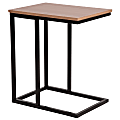 Flash Furniture Wood-Grain Side Table, 22"H x 19"W x 13-1/2"D, Rustic/Black 1 thumbnail image