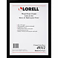 Lorell Wide Frame - 18" Frame Size - Rectangle - Horizontal, Vertical - Black - 1 Each 1 thumbnail image