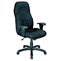 Office Depot® Brand Mission High-Back Mesh Fabric Chair, 47.5"H x 26"W x 21"D, Black Frame, Black Fabric 1 thumbnail image