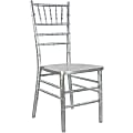 Flash Furniture Advantage Wood Chiavari Chair, Silver