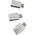 VisionTek USB-C to USB-A (M/F) 3 Pack Adapters - USB-C to USB adapter plug male to female (x3) supports USB 3.0 / USB 3.1 Host works with flash drives, keyboards, mice, external storage