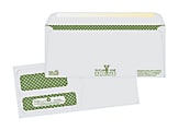 Quality Park Double-Window Bagasse Paper Envelopes, #9, 3 7/8" x 8 7/8", White, Box Of 500