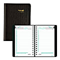 2027 Brownline® EcoLogix® Daily Appointment Planner, 8" x 5", 100% Recycled, Black, January To December, CB410W.BLK, Total Qty 1 1 thumbnail image