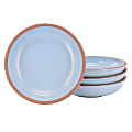 Gibson Elite Dumont 4-Piece Terracotta Dinner Bowl Set, 9”, Light Blue 1 thumbnail image