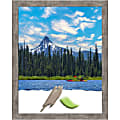 Amanti Art Marred Pewter Wood Picture Frame, 25" x 31", Matted For 22" x 28"