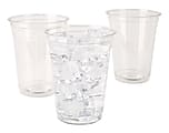 Highmark® Plastic Cups, 16 Oz, Clear, Pack Of 100