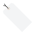 Partners Brand Prestrung Color Shipping Tags, #7, 5 3/4" x 2 7/8", White, Box Of 1,000 1 thumbnail image
