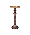 Powell Kirlin Side Table, 25-1/2"H x 13"W x 13"D, Copper/Mango Wood 1 thumbnail image