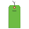 Office Depot® Brand Fluorescent Prewired Shipping Tags, #1, 2 3/4" x 1 3/8", Green, Box Of 1,000