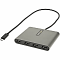 StarTech.com USB C To 4 HDMI Adapter / External Video And Graphics Card 1 thumbnail image