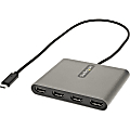 StarTech.com USB C To 4 HDMI Adapter / External Video And Graphics Card
