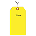 Office Depot® Brand Fluorescent Prewired Shipping Tags, #3, 3 3/4" x 1 7/8", Yellow, Box Of 1,000
