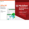 Microsoft Office 365 Business Premium, With McAfee® Small Business Security Bundle