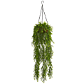 Nearly Natural Willow 36”H Artificial Plant With Hanging Basket, 36”H x 12”W x 12”D, Green