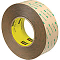 Scotch® 9472LE Adhesive Transfer Tape Hand Rolls, 3" Core, 2" x 60 Yd., Clear, Case Of 2