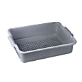 Winco Perforated Bus Tub, 4-3/4"H x 15"W x 20"D, Gray 1 thumbnail image
