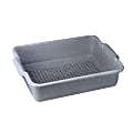 Winco Perforated Bus Tub, 4-3/4"H x 15"W x 20"D, Gray