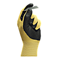 R3® Safety HyFlex Ultra Nitrile Gloves, Size 9, Black/Yellow