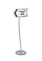 Safco® Customizable Sign, Arrow, 61" x 17" x 15", Gray 1 thumbnail image