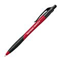 Paper Mate® Pro-Fit™ Retractable Ballpoint Pens, Medium Point, 1.2 mm, Red Barrel, Red Ink, Pack Of 12