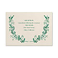 Custom Premium Wedding & Event Reception Cards, Flowery Frame, 4-7/8" x 3-1/2", Box Of 25 Cards