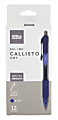 Office Depot® Brand Callisto Retractable Gel Ink Pens, Medium Point, 0.7 mm, Transparent Blue Barrel, Blue Ink, Pack Of 12 Pens 1 thumbnail image