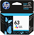 HP 63 Tri-Color Ink Cartridge, F6U61AN 1 thumbnail image