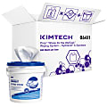 KIMTECH WetTask System Prep Wipers, 12" x 6", 140 Sheets Per Roll, Case Of 6 Rolls