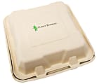 Purely Bamboo Takeout Containers, 6" x 6" x 3", Beige, Pack Of 500 Containers 1 thumbnail image