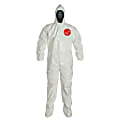 DuPont™ Tychem SL Coveralls With Attached Hood And Socks, 3XL, White, Case Of 12 1 thumbnail image