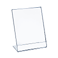 Azar Displays Acrylic L-Shaped Sign Holders, 17" x 11", Clear, Pack Of 10