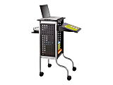 Safco Scoot Presentation Cart - Cart - for projector / notebook - steel - black 1 thumbnail image