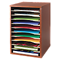 Safco® Compact Adjustable Shelf Organizer, 16" x 10 13/16" x 12", Cherry 1 thumbnail image