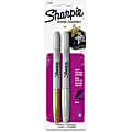 Sharpie Metallic Permanent Markers - Fine Marker Point - Gold, Silver Alcohol Based Ink - 2 / Set 1 thumbnail image