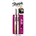 Sharpie Metallic Fine Point Permanent Marker - Fine Marker Point - Gold, Silver Ink - Alcohol Based - 2 / Set 1 thumbnail image