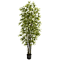 Nearly Natural Bamboo 84”H Plastic Tree, 84”H x 40”W x 40”D, Green 1 thumbnail image