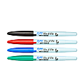 EXPO® Vis-A-Vis® Wet-Erase Fine-Tip Markers, Assorted Colors, Pack Of 5