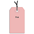 Partners Brand Prestrung Color Shipping Tags, #2, 3 1/4" x 1 5/8", Pink, Box Of 1,000 1 thumbnail image