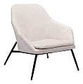 Zuo Modern Manuel Plywood And Steel Accent Chair, Beige