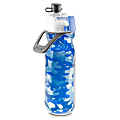 o2Cool Mist 'N Sip Water Bottle, 20 Oz, Camo Blue
