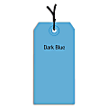 Partners Brand Prestrung Color Shipping Tags, #4, 4 1/4" x 2 1/8", Dark Blue, Box Of 1,000 1 thumbnail image