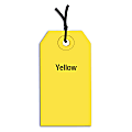 Partners Brand Prestrung Color Shipping Tags, #4, 4 1/4" x 2 1/8", Yellow, Box Of 1,000 1 thumbnail image