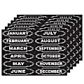 Ashley Productions Die-Cut Magnets, Chalkboard Calendar Months, 12 Magnets Per Pack, Set Of 6 Packs 1 thumbnail image