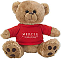 Custom Plush Big Paw Teddy Bears With Shirt, 8-1/2" x 3", Set Of 50 Bears