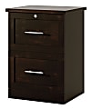 Realspace® 2-Drawer 17"D Vertical File Cabinet, Peppered Black
