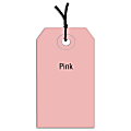 Partners Brand Prestrung Color Shipping Tags, #5, 4 3/4" x 2 3/8", Pink, Box Of 1,000 1 thumbnail image